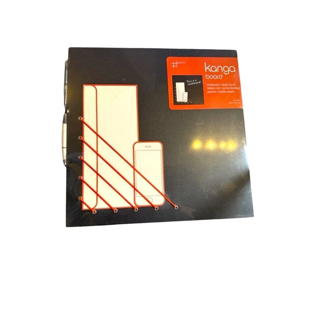 Three by Three Kanga Board Phone Holder Black and Orange 14 x 14